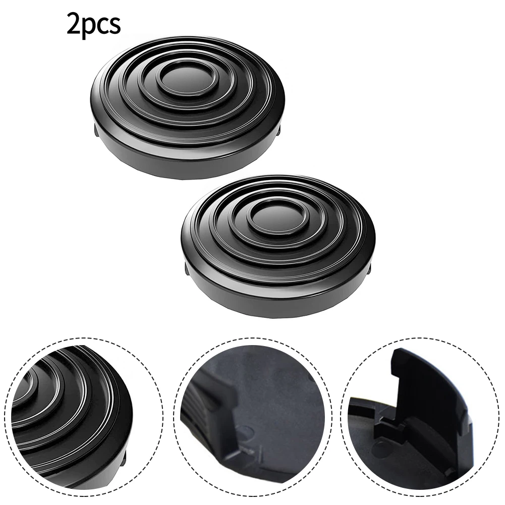 Brand New Coil Covers Grass Trimmer Parts 2PCS Replace Black Garden Home Hood Lawn Mower Accessories Replacement