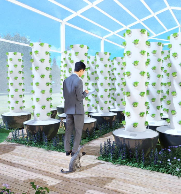 2024 Comercial Aeroponic Tower Garden Greenhouse Vertical Hydroponic Growing Systems farming for home use home