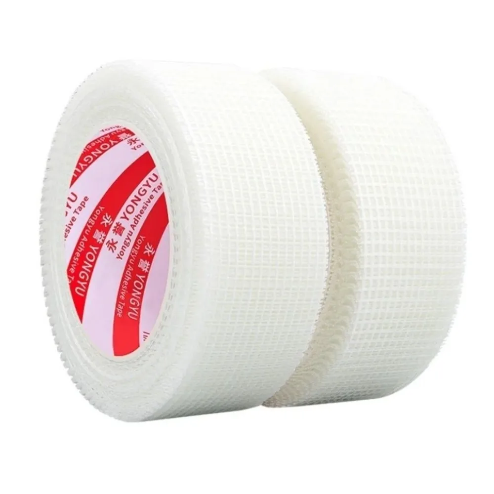Self-Adhesive Drywall Joint Tape Fiberglass Alkali Resistant Fiber Mesh Crack Patch Tape Heavy Duty Wall Repair Fabric