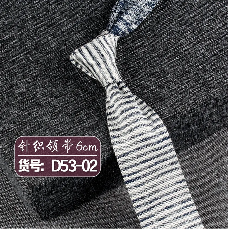 Neue Strick krawatten lässig dünne Krawatte für Party Jungen Mädchen gestrickt gestreifte Krawatte Hochzeit Krawatte für Bräutigam Hals tragen für Männer – Detail 5