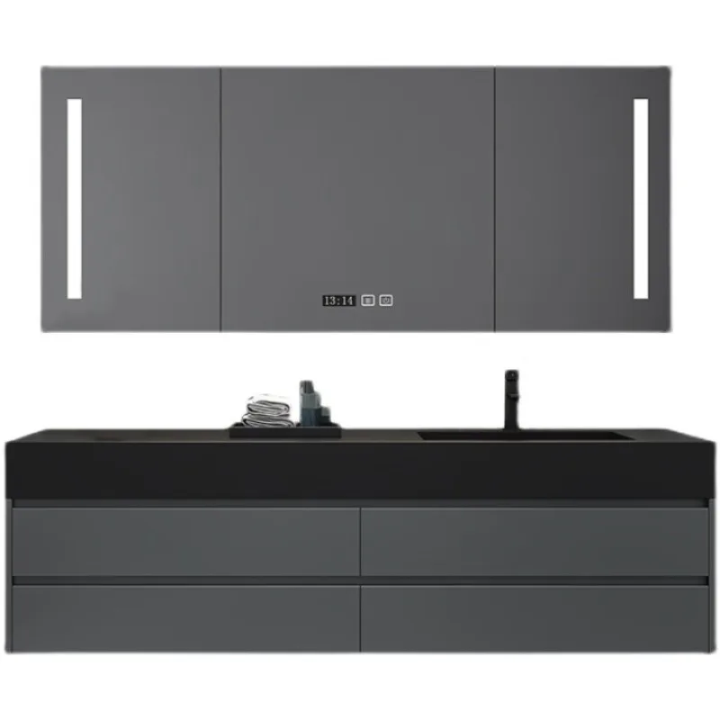 Mobile da bagno integrato in ardesia