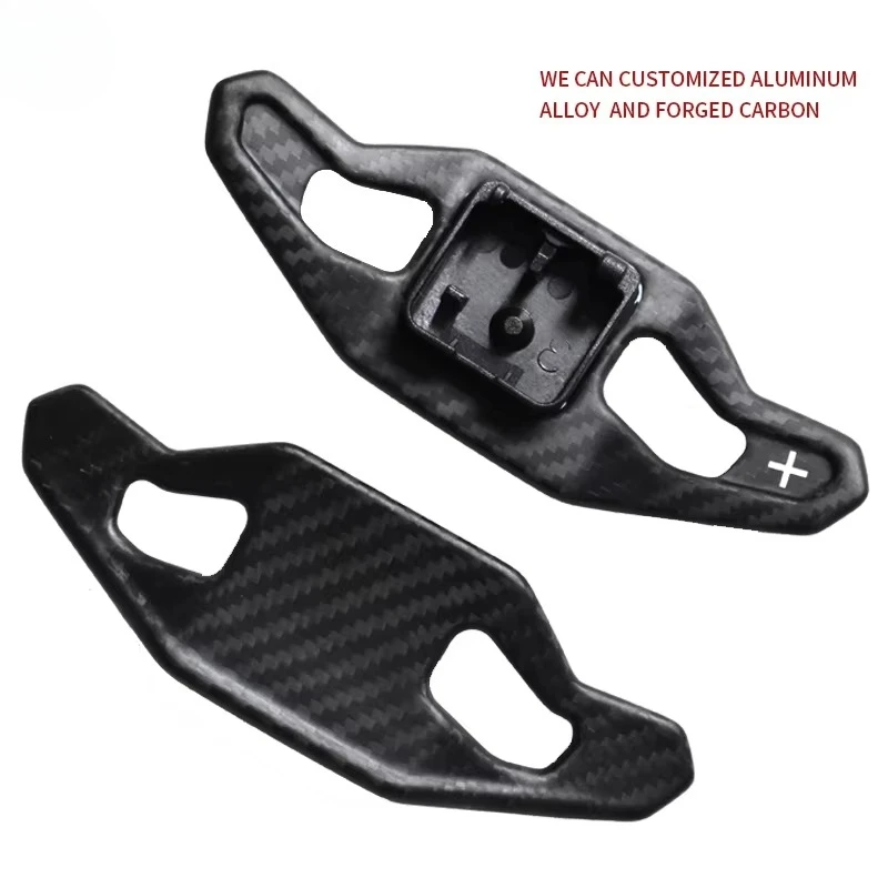 Matte Carbon Fiber DSG Shift Paddle Replace for A3 C7 C8 RS7 S4 R8 B9 Steering Wheel