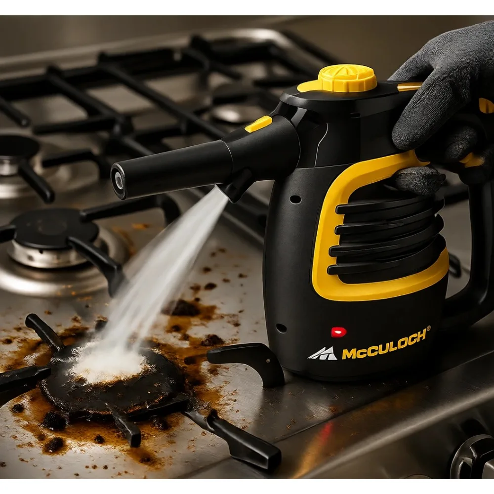 

Портативный пароочиститель с 10-минутным временем работы и 11 насадками для дома, плитки, швов, ковров, мебели, ухода за автомобилем