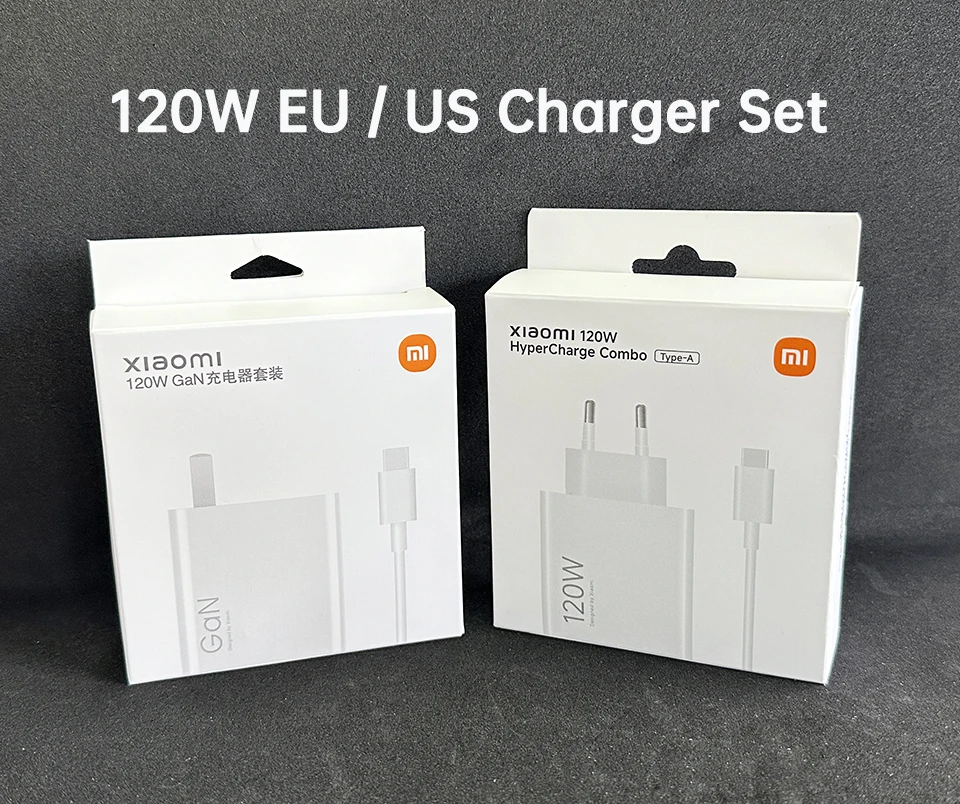 Xiaomi Usb GaN Charger 120W Mi Hyper Charge Adapter Mi 14 Pro 13T 12 Poco X6 F4 F7 Ultra Blackshark 5 6 Redmi Note 13 12 Cable - náhled 2