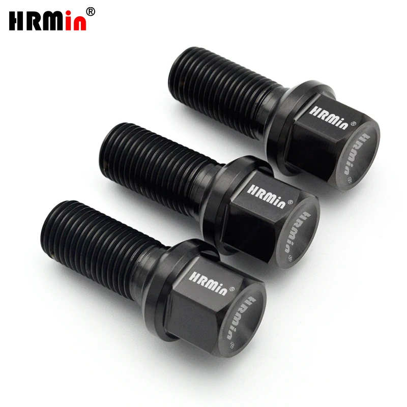 HRMin Gr5 titanium wheel lug bolt M14x1.5x28mm lock bolt for Audi VW Skoda car