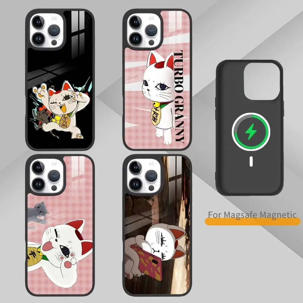 Funny T-Turbo Grann Phone Case For IPhone 14,16,15,13,17,12,Plus,Pro,Max Magnetic For Magsafe Frosted Cover