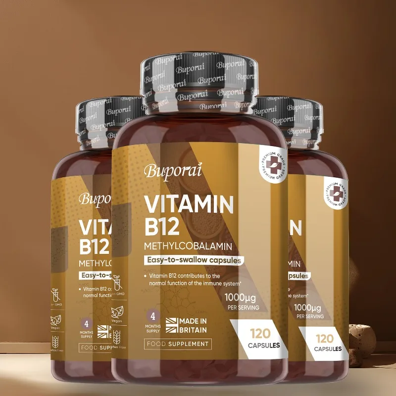 Vitamin B12 - Promotes Cellular Energy, Improve Mood, Supports Heart, Brain and Nervous System Function, Improve Mental Clarity