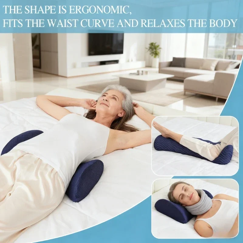 قطعة واحدة من وسادة لدعم قطني. قابلة للغسل في الغسالة، خفيفة الوزن ومريحة للساقين والركبتين والظهر. مثالية للاستخدام المنزلي