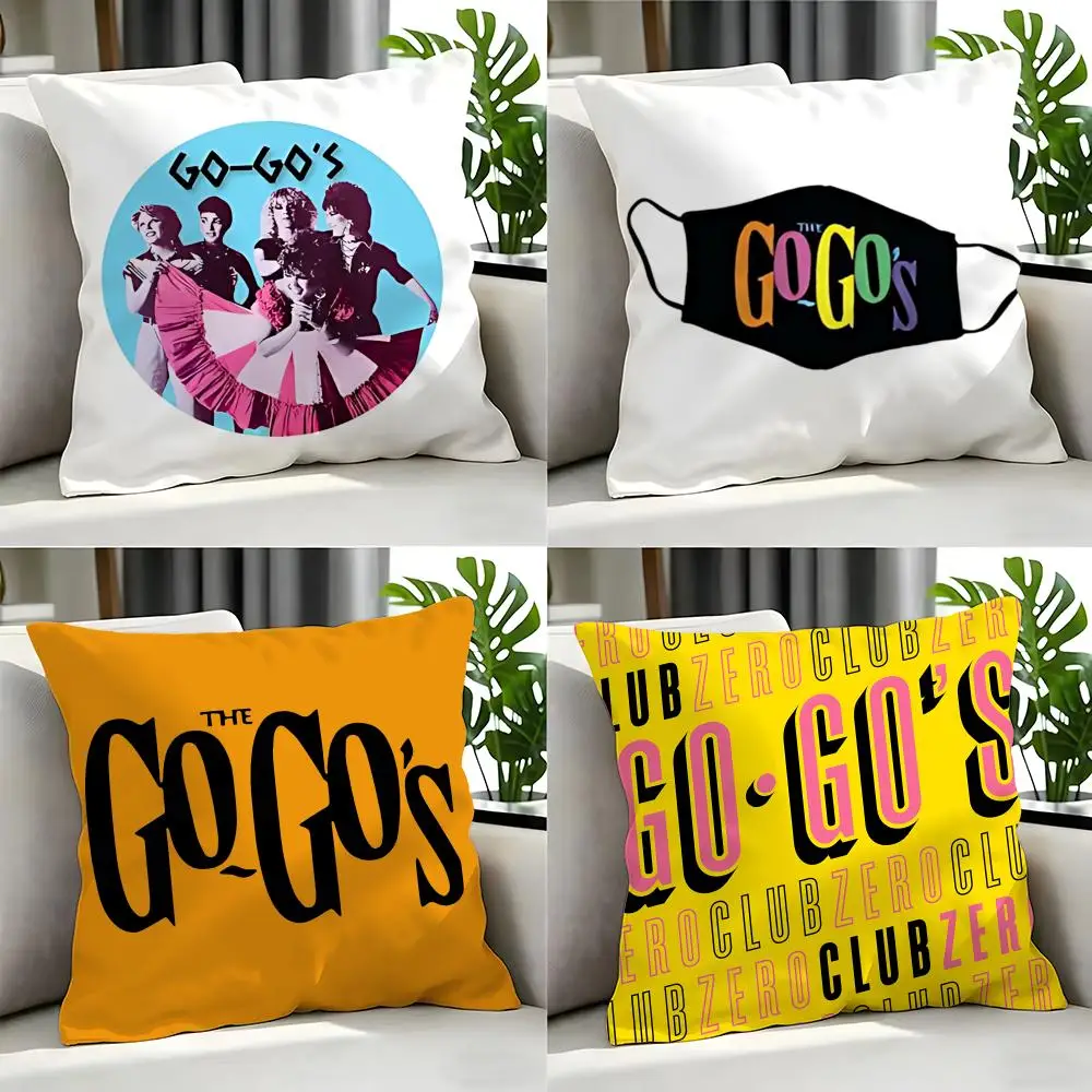 band - The Go-Go's Cushion Cover Cushion Cover Set 4Pcs 50x50 45x45 40x40 Pillowcase Decorative Sofa Home Decor