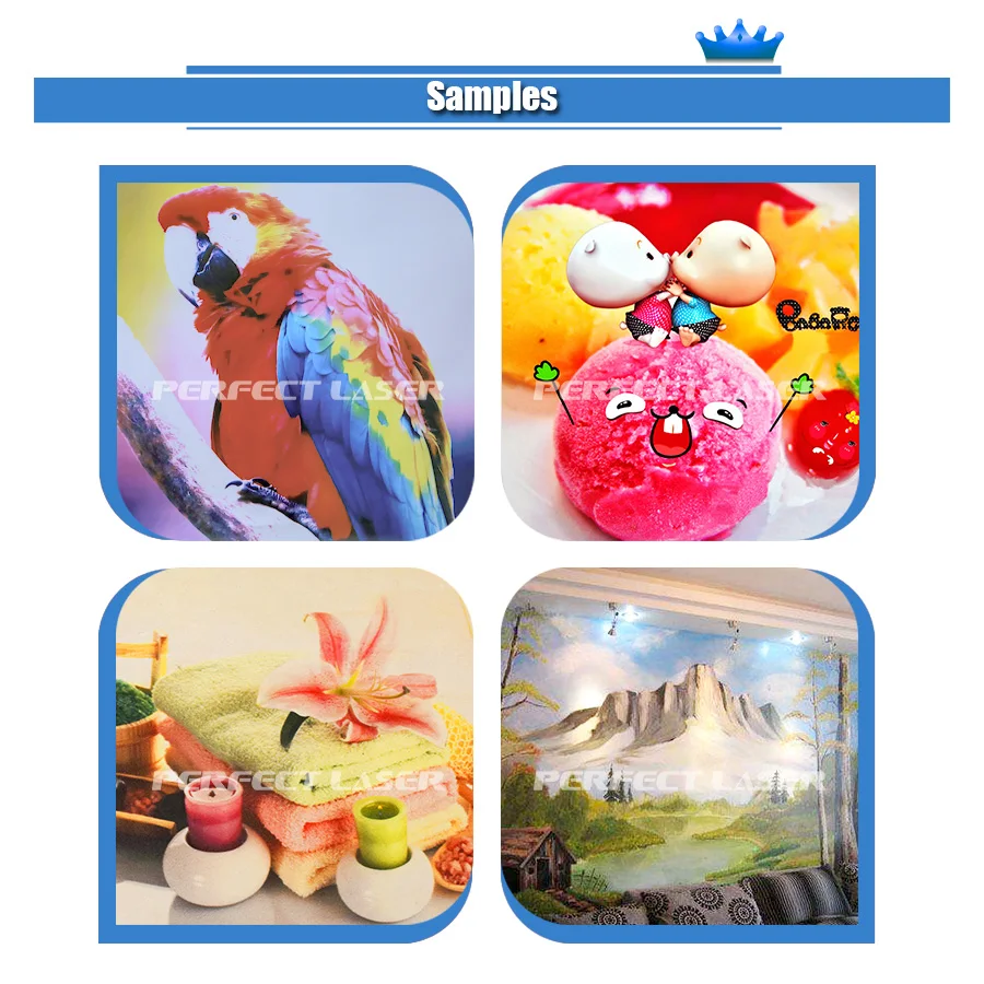 Perfect Laser- Ceramic Tile Glass Rice Paper Canvas Decoration Vertical Mural Vertical Automatic Painting Machine For Walls