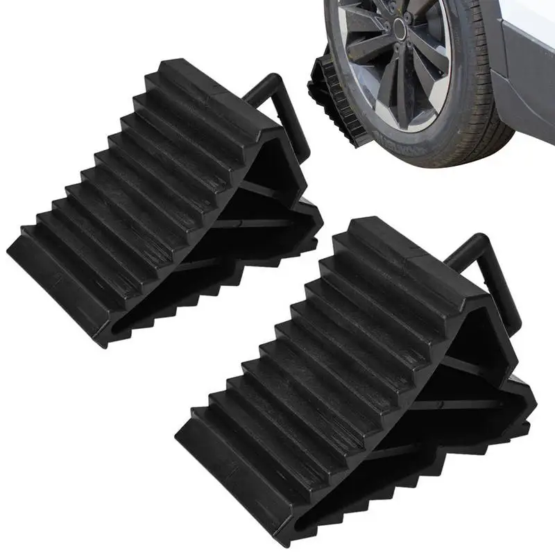 Wheel Ramp Car Trailer Anti Slip Blocks Triangular Blocks Parking Wedges Car Wheel Chocks Trailer Anti Slip Blocks  Wheel Ramp