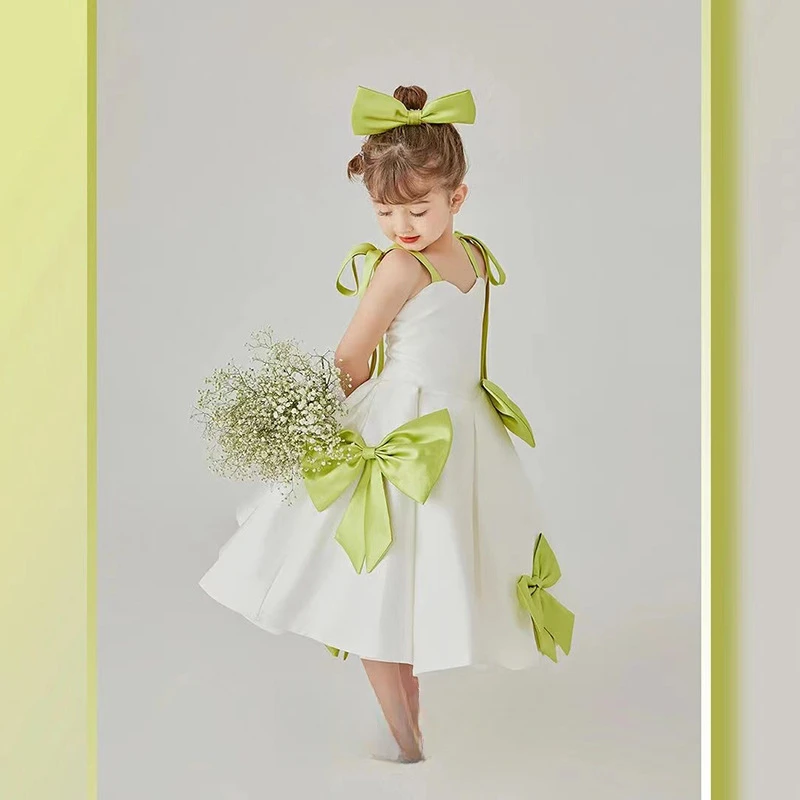 

Girls photography princess dress 2025 photo studio shooting flower girl wedding tutu skirt small host children's dress