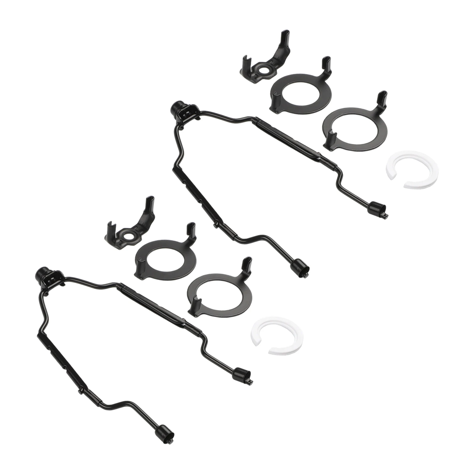 2 Sets Adjustable Lamp Shade Holder Brackets with Height Range 7 to 10 Inch Metal Parts for E26 E27 and E14 Lamps