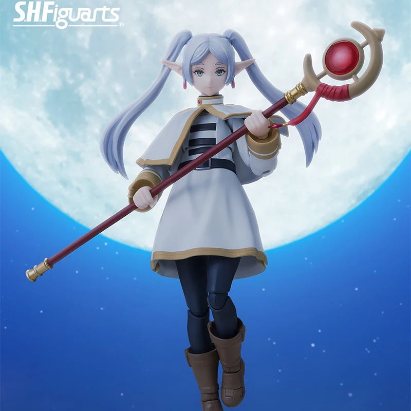 

В наличии Оригинальные фигурки Bandai Banpresto S.H.Figuarts Sousou No Frieren Frieren, аниме-фигурки, коллекционные модели, игрушки
