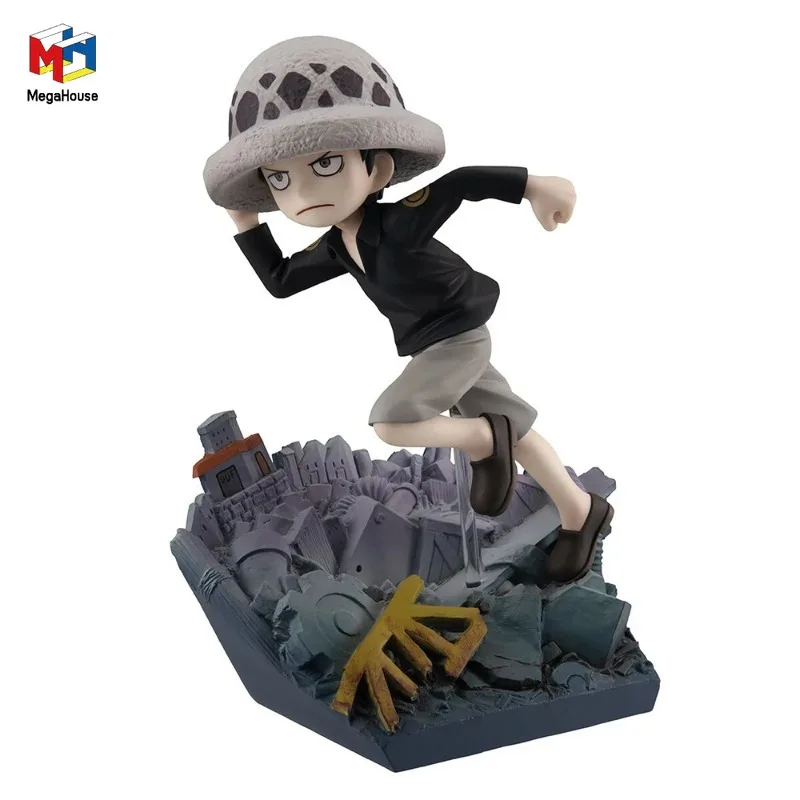 

Original MegaHouse GEM One Piece Childhood Trafalgar Law RUN RUN RUN Original Anime Figure 12cm Model Collectible Toy