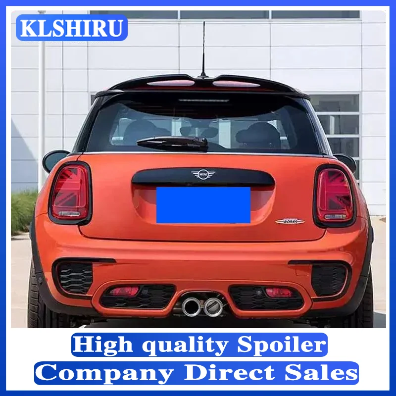 Carbon Fiber JCW Roof Spoiler Glossy Carbon fiber Rear Window Wing Body Kit Racing Accessories Trim For Mini F55 F56 Cooper