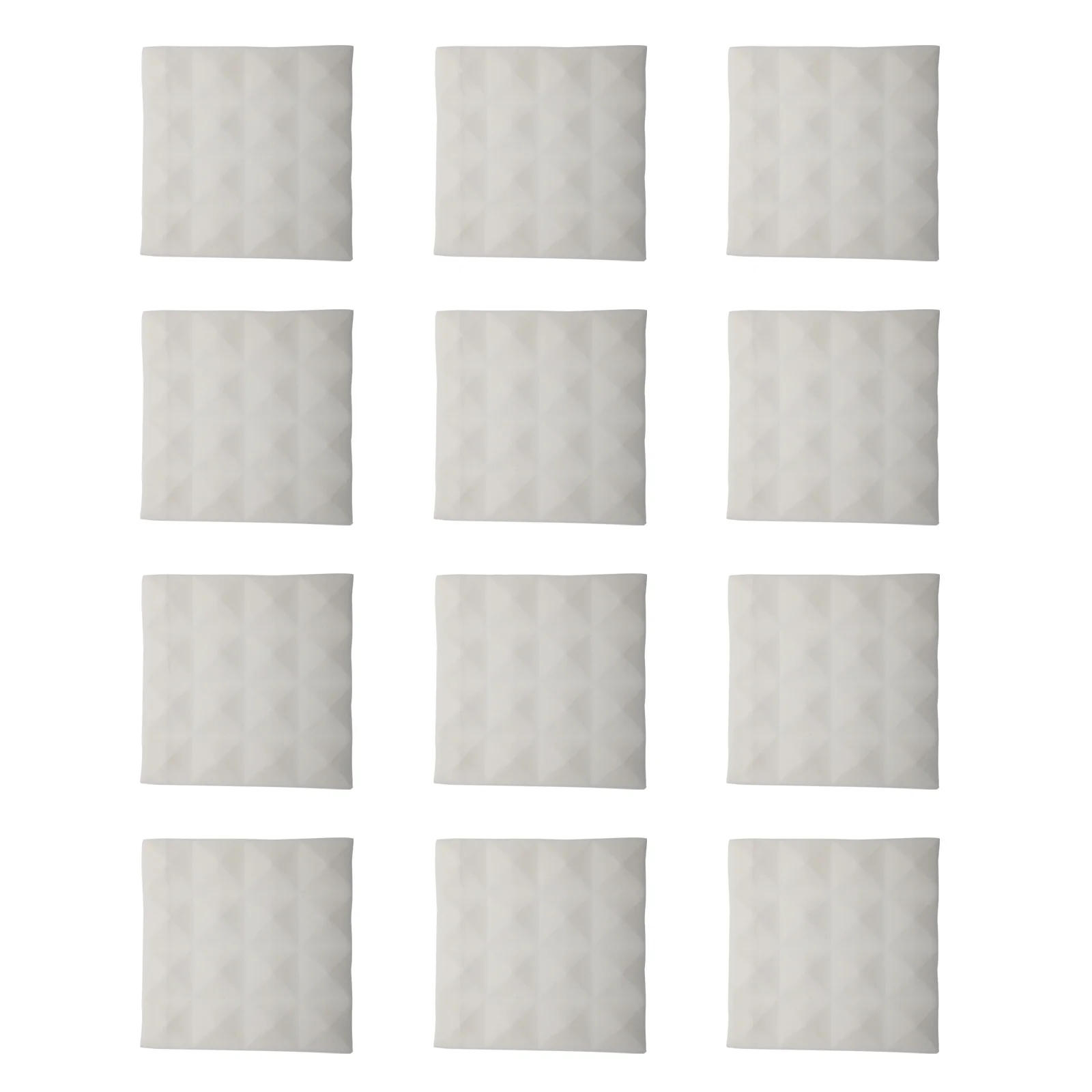 12 قطعة لوحات امتصاص الصوت الهرم رغوة المعالجة الصوتية للجدران السقوف استوديو غرفة تسجيل إسفين حصيرة وسادة وسادة