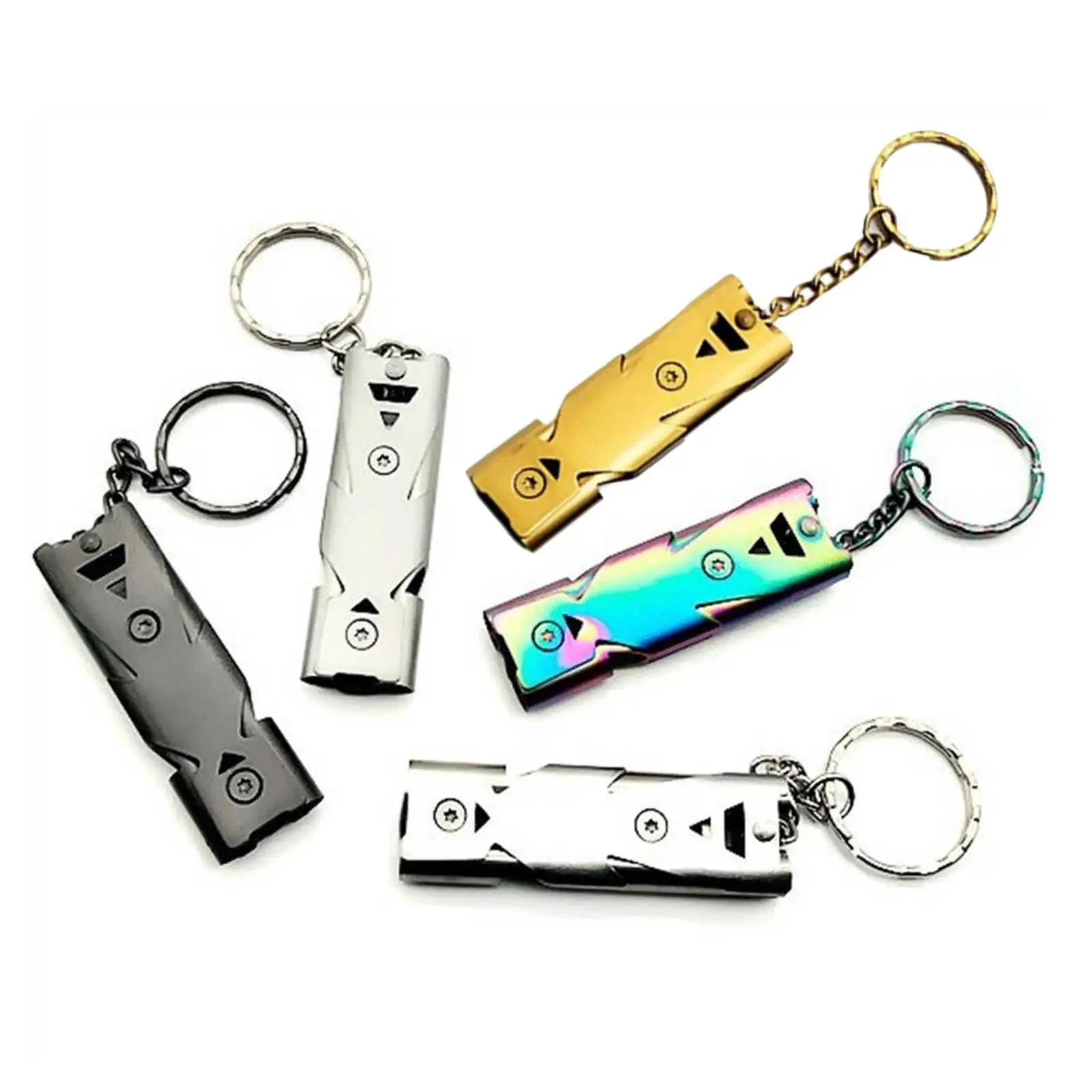 High Decibel Survival Whistle with Key Chain Equipment Outdoor Sport Camping