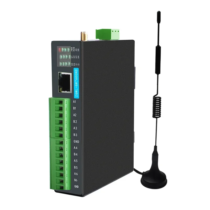 Router di schede 4G 4GDTU sondaggi attivi Gateway Modbus di routing mobile wireless da RS485 a 4G a 6 vie