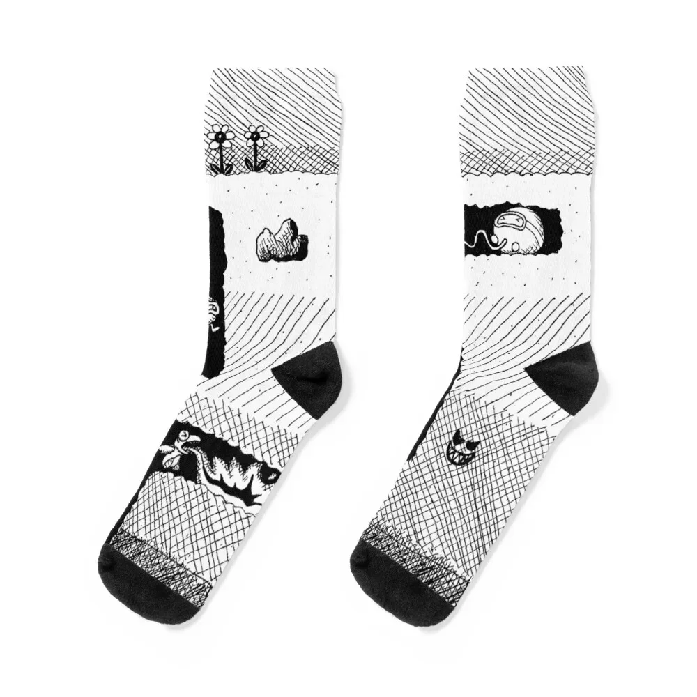 

Dig Dug Socks funny gift cycling Men's Socks Women's