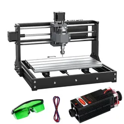 Machine de gravure laser CNC 3018 Pro, 3 axes avec contrôleur hors ligne, contrôle GRBL, bricolage, bois, PCB, fraisage, coupe, graveur TTC3018S