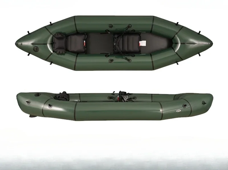 Big Barracuda Grass Boat Single Adventure Backpack Fishing Boat Portable Ultra Light Inflatable