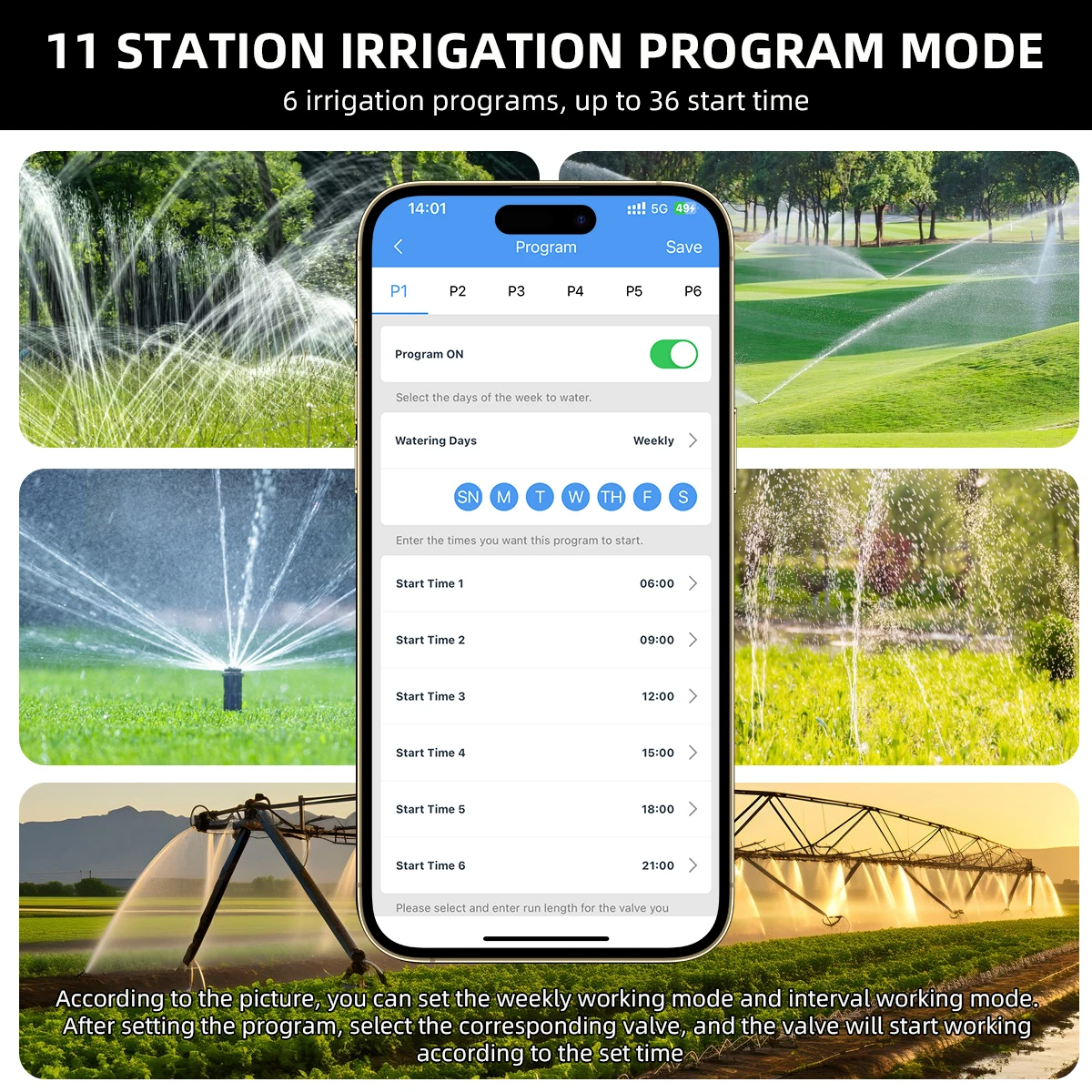 رائجة البيع لوازم البستنة معدات الزراعة المائية للري حديقة المنزل الذكي واي فاي مؤقت المياه ومنتجات مجموعة الرش #6