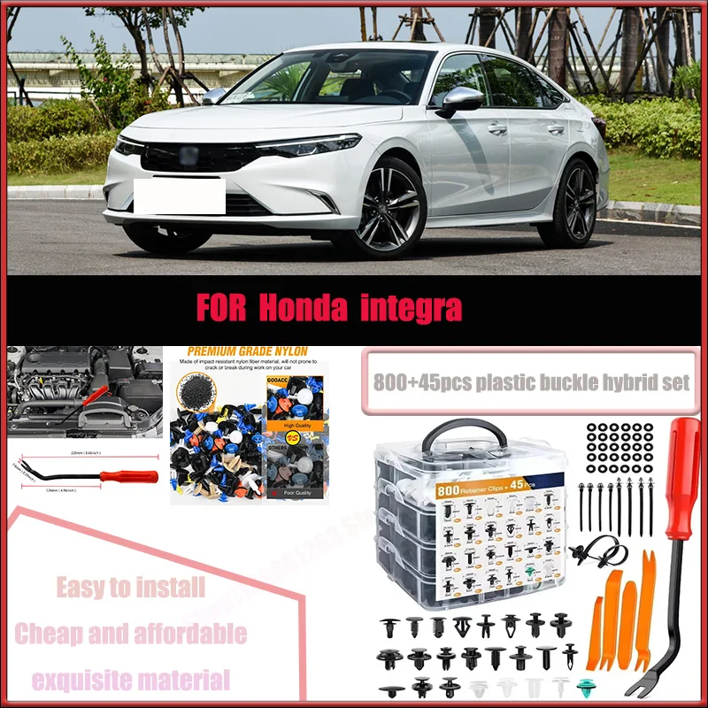 

For Honda integra Audi BMW Toyota Car Plastic Retainer Clips Kit 800+45pcs Auto Fender Push Pin Car Fastener Clip Mixed Set