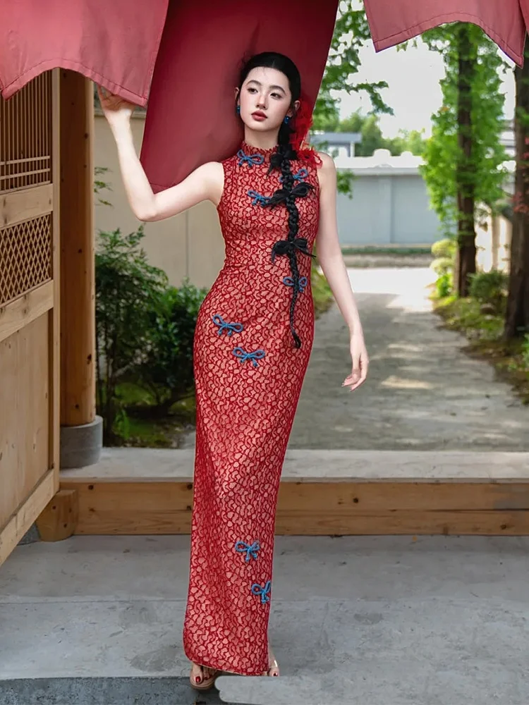 

Потрясающий новый китайский утренний халат для женщин, свадебное платье, высококачественное винтажное кружевное платье на заказ для церемонии, юбка