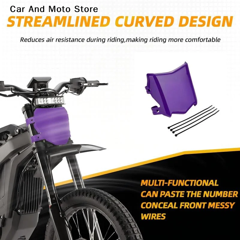 【CMO】Electric Bike Number Plate For S X Motorcycle Accessories Front License Plate For Stark Varg Talaria Sting Q20 Dirt EBike