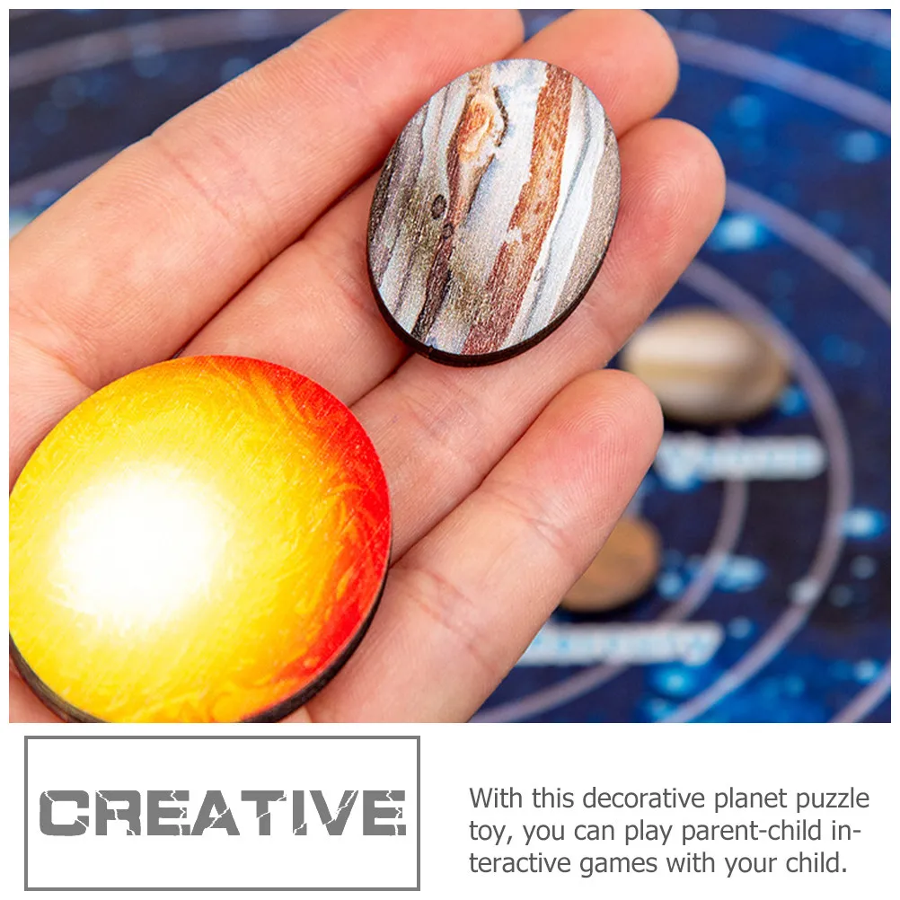 

1Set Solar System Puzzle Planetary Matching Educational Cognitive Puzzle for Kids Preschool Development Hands-on Brain Exercise