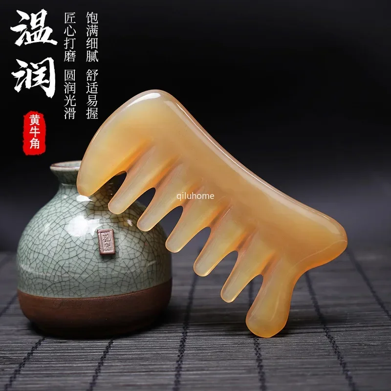 Massage Lifting Head Massage Scraping Seven Teeth Cattle's Horn Massage Comb