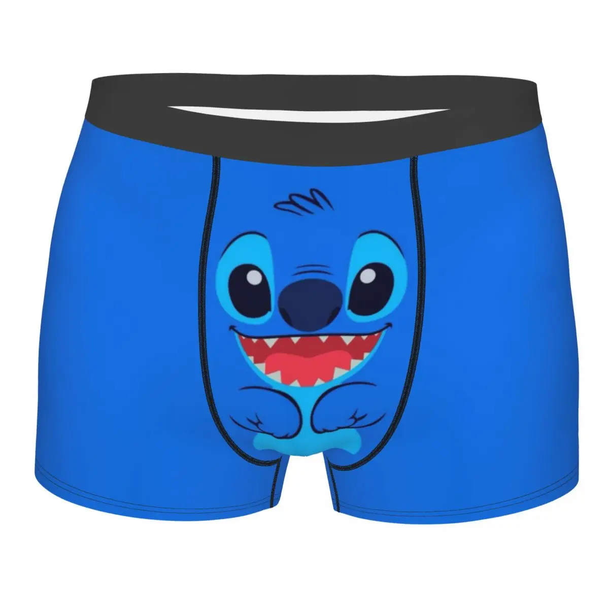 Men's Stitch And Angel Boxer Briefs Shorts Panties Breathable Underwear Male Novelty Plus Size Underpants