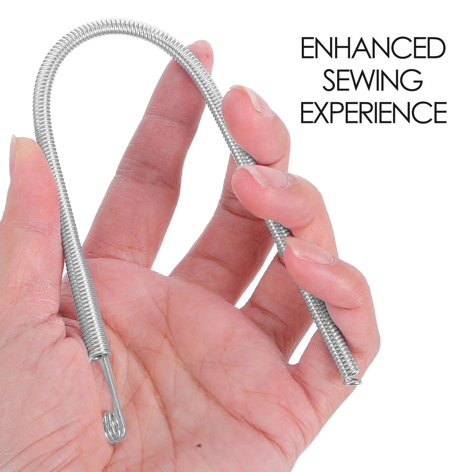 3Pcs Spring Drawstring Threading Tool Metal Sewing Replacement Elastic Cord Pants Fixing DIY Threaders Sewing Threaders