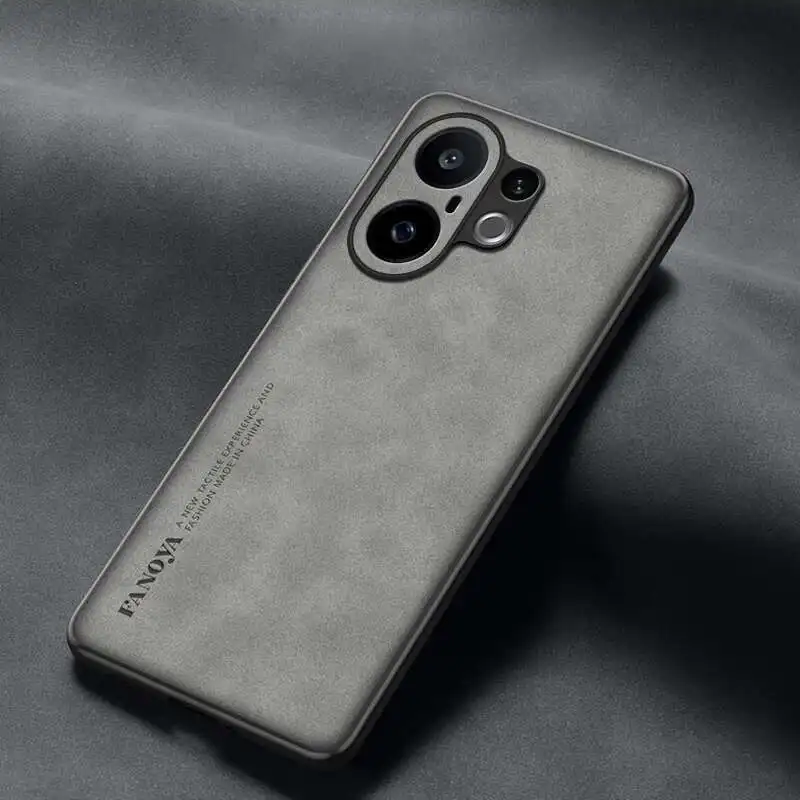 

Для Vivo S30 Pro Mini 5G Чехол для Skin Feel Противоударный кожаный чехол Мягкая задняя крышка Funda для Vivo X200 FE