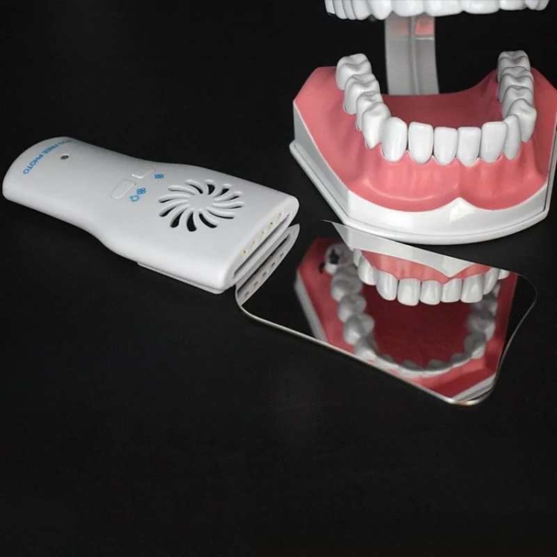 Refletor dental anti nevoeiro dupla face de aço inoxidável ortodôntico refletor de iluminação eletrônica