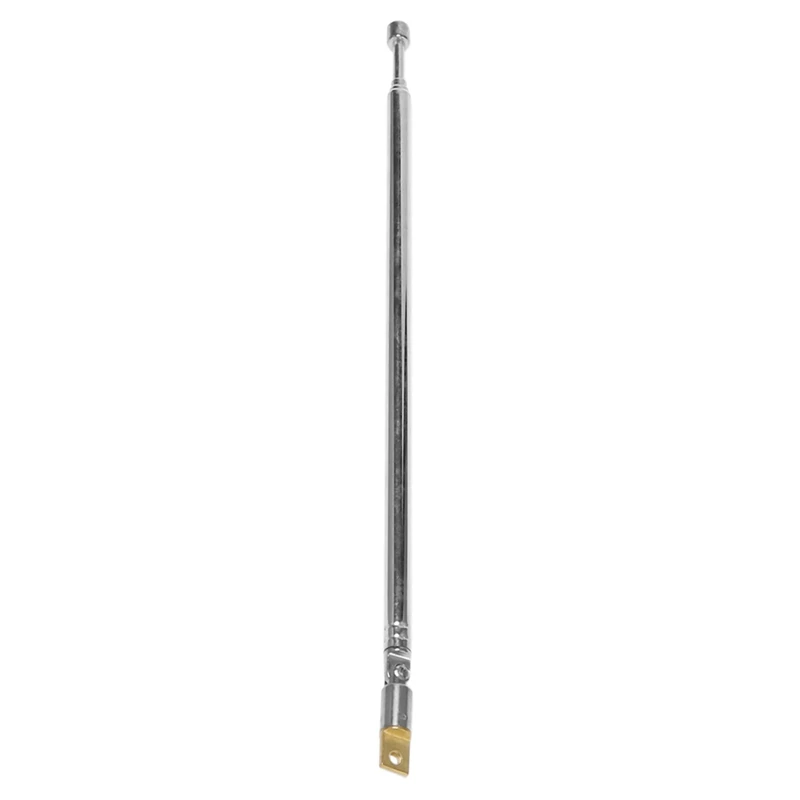 

10X Replacement 60Cm 4 Sections Telescopic Antenna Aerial For Radio TV