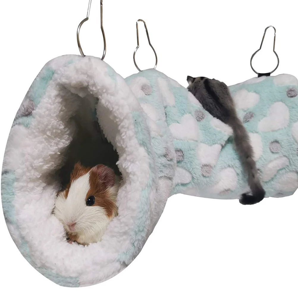 

Pet Warm Cotton Nest Comfortable Hammock Bed Soft Fleece Guinea Pig Hamster Squirrel Chinchilla Sleeping Four Seasons