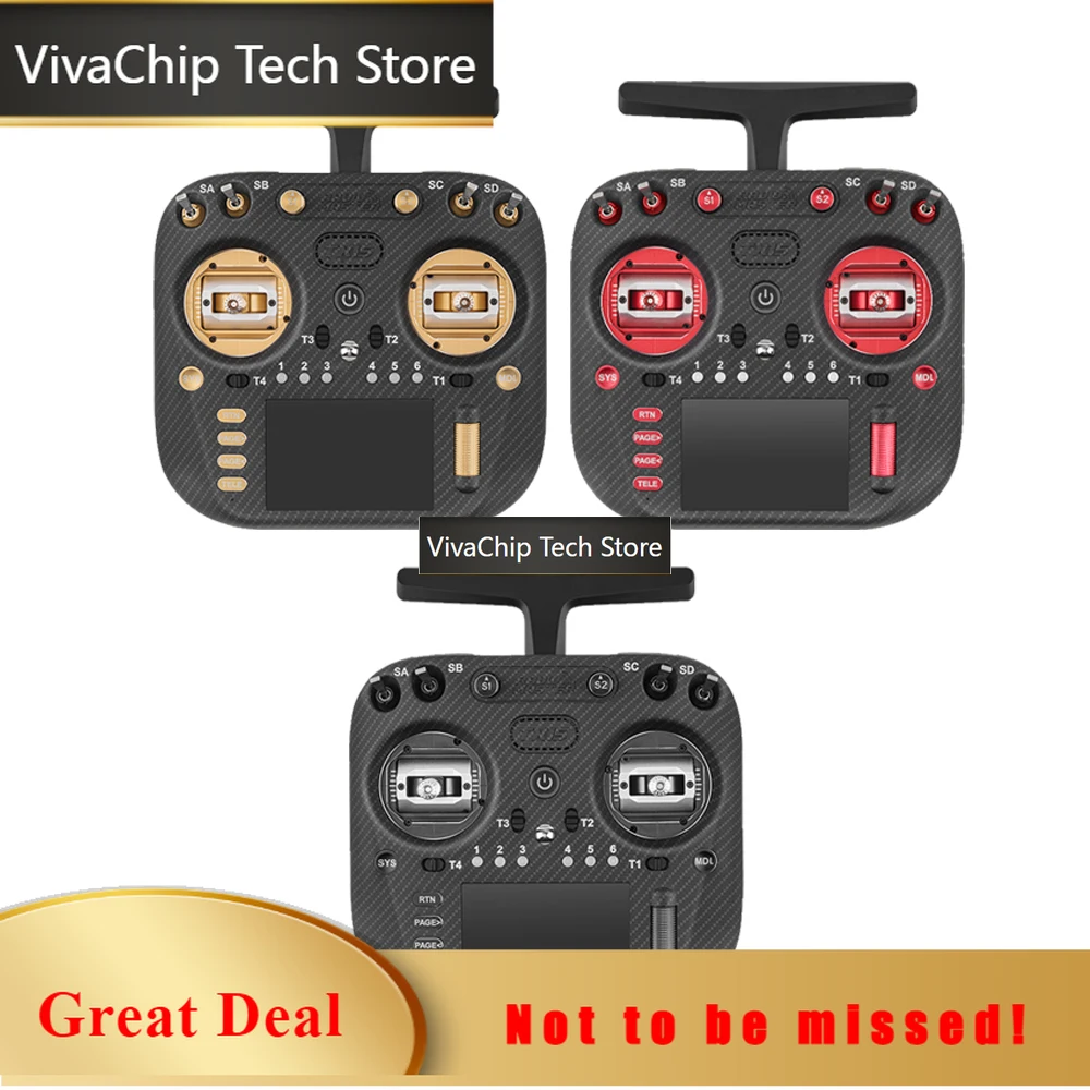VivaCTRadioMaster TX15 MAX Remote Control ELRS Open Source System Left Hand AG02 CNC Metal Joystick