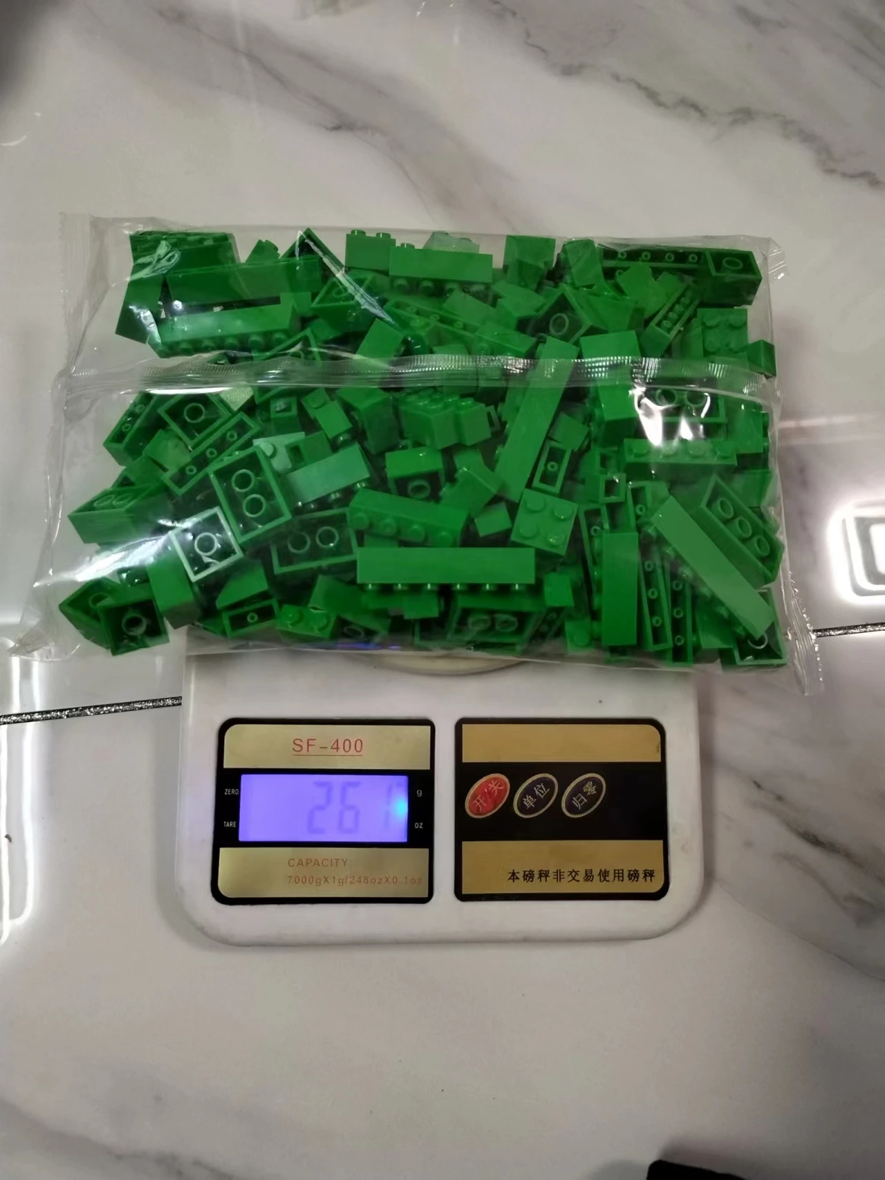 Bloques de construcción a granel para niños, ladrillos grandes, 17, un solo color, 260g, montaje gratis, Compatible con LEGO, juguetes creativos