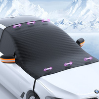 Universal Winter Car Snow Shield Windscreen Half Cover Sun Protection Cover Snowproof Frostproof And Dustproof