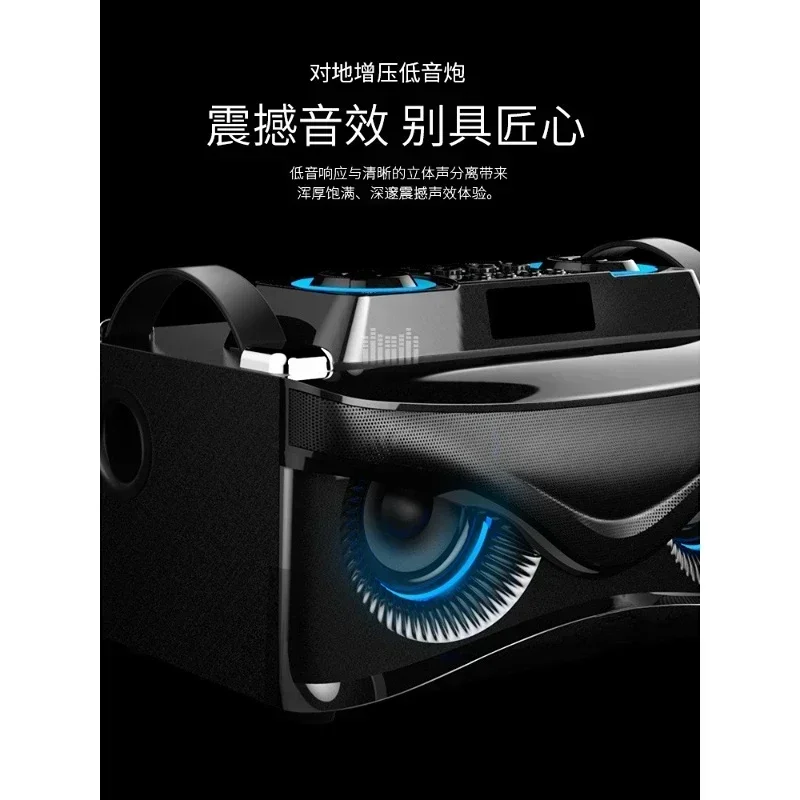 Neues Upgrade Bluetooth MP3-Lautsprecher Home Multimedia Audio Desktop-Computer Laptop 2.1 Spiel Subwoofer Karte Surround Sound Independe