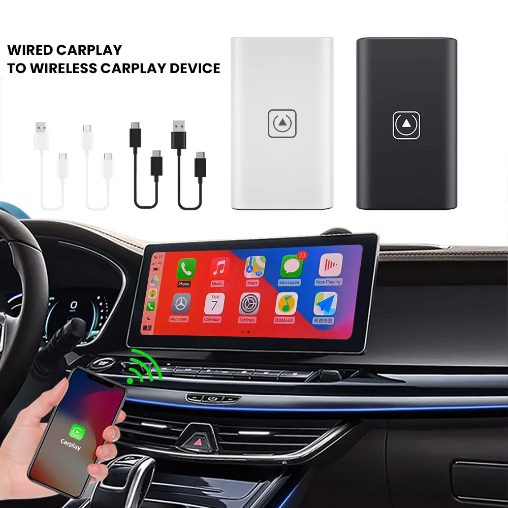 CarPlay AI Box Car Radio Conversion Original Wired CarPlay To Wireless CarPlay For Audi Suzuki Volvo Toyota Ford Jeep Benz