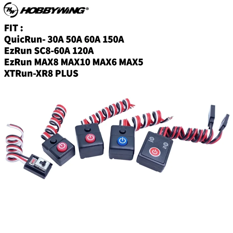 Original Hobbywing ESC Switch ON/OFF Waterproof for ESC EzRun MAX5 MAX6 MAX8 MAX10 QuicRun 1060 150A XeRun XR8 1/8 1/10 1/5 ESC