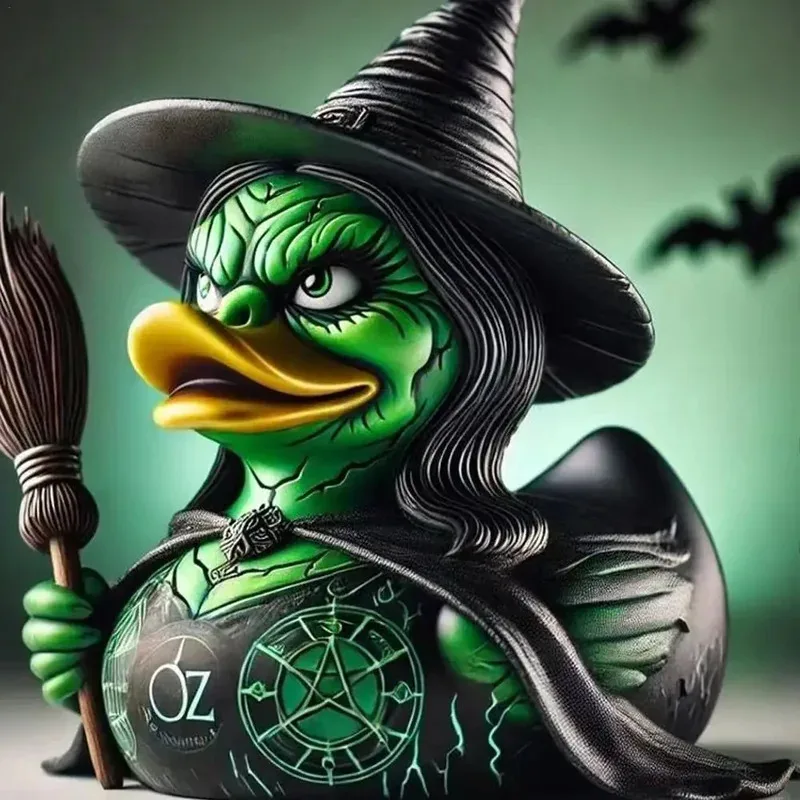 Dark Werewolf Sorcerer Mutant Duck Special-Shaped Duck Ornament Wicked Funny Resin Duck, Home Decoration Ornament, Car Ornament