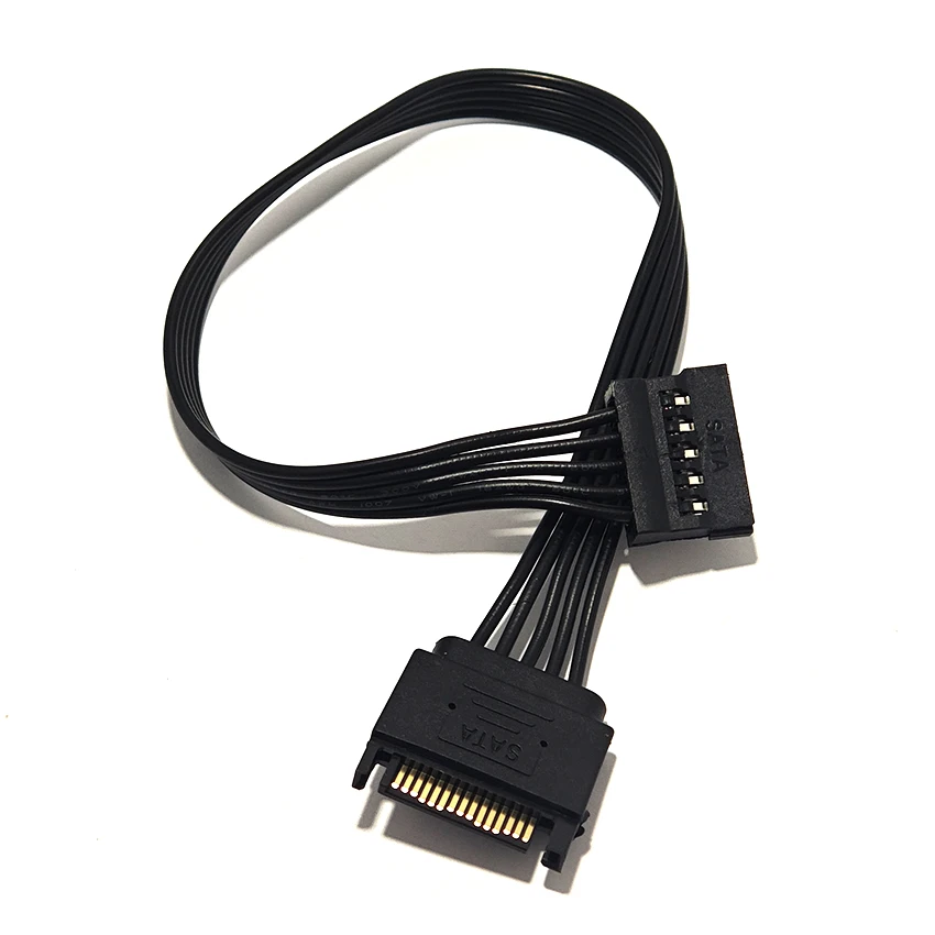 1-to-1 5Pin SATA Male To Female Power Extension Cable For HDD SSD 5-Core Power Supply Cable Extension Cable Full Line Version 32