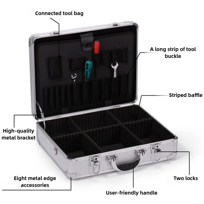 Portable Handheld Toolbox Specific Tool Compartment Storage Box Multifunctional Detachable Hardware Tool Organizer Boxes