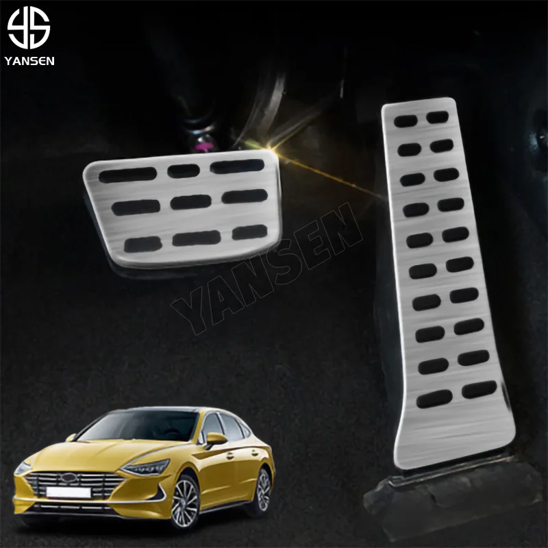 

For Hyundai Sonata DN8 Car Brake Gas Accelerator Throttle Pedal Foot Nonslip Pad Cover Protector Auto Interior Accessories