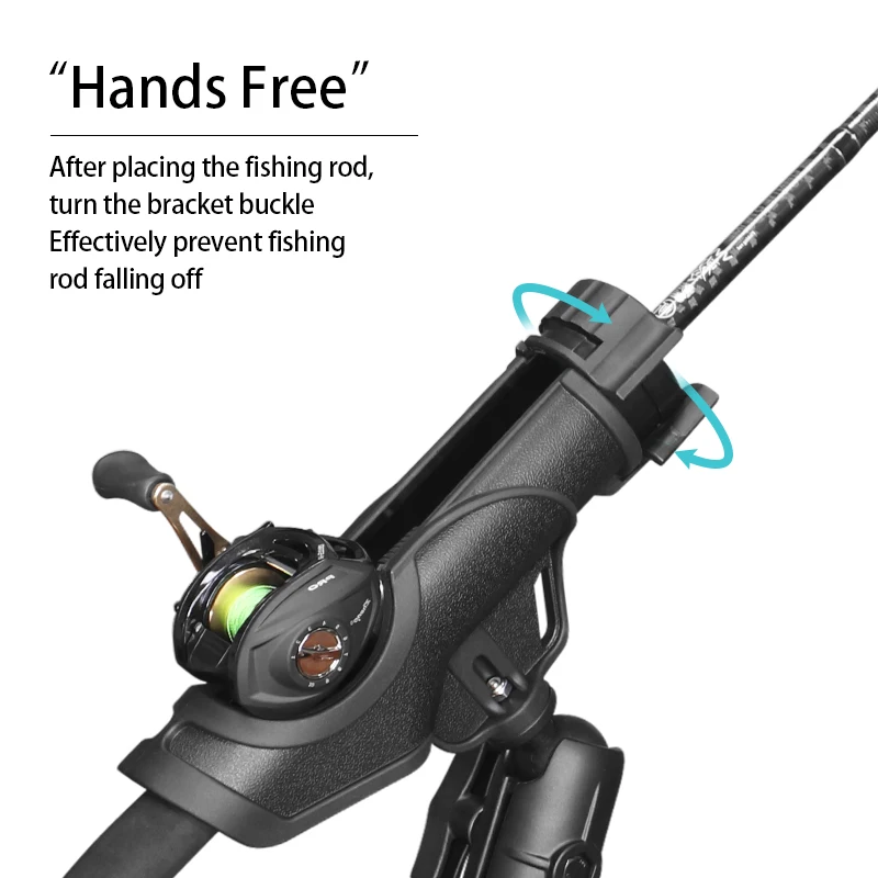 

VIN Kayak Rod Holder New Upgrade 360 Degrees Rotatable Fishing Pole Stand for Baitcasting, Spinning, Fly Fishing for Ram Mounts