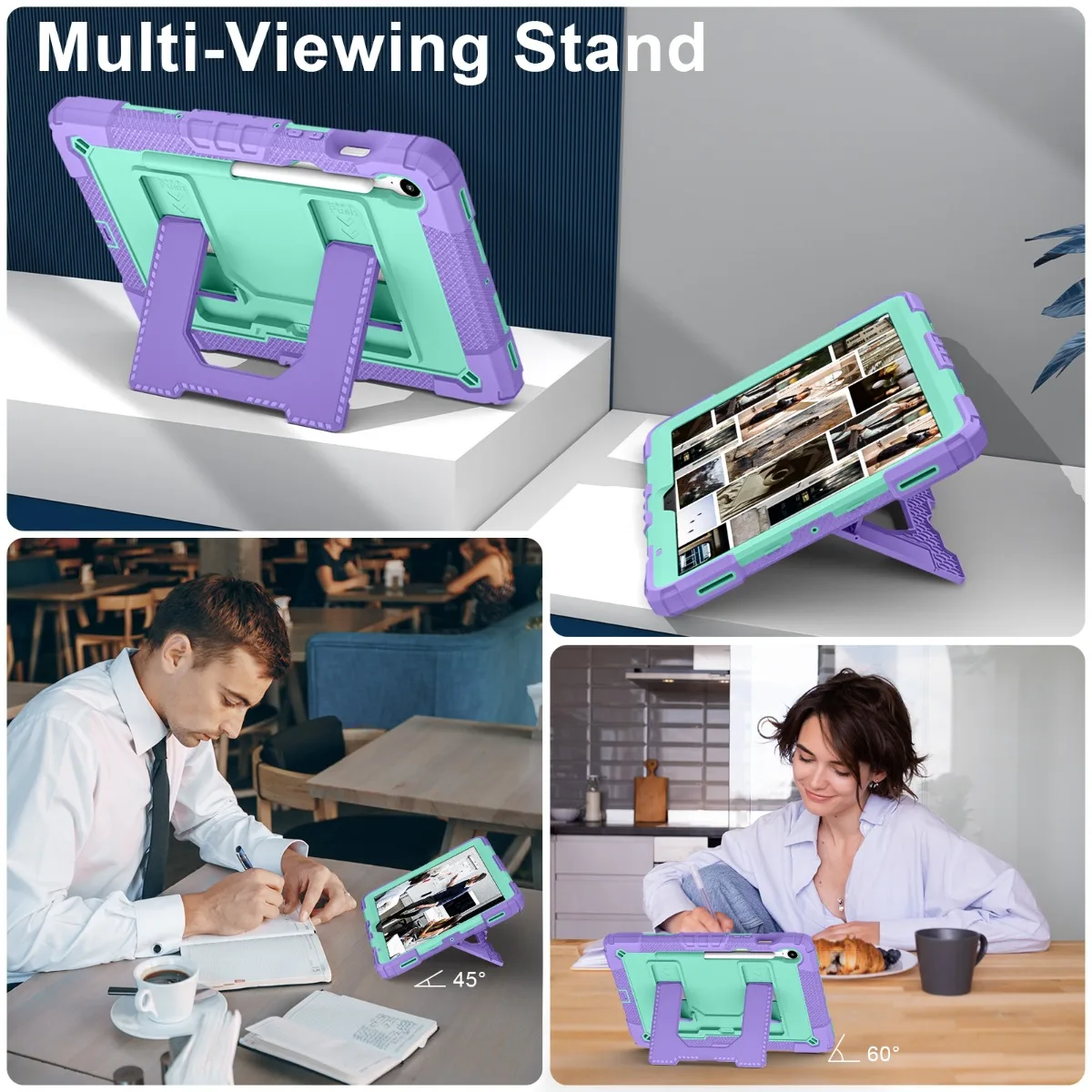 Funda Case for Samsung Galaxy Tab S7 S8 S9 11 Full Body Protective Stand Cover for S9FE S10FE S10Lite 10.9 With Shoulder Strap